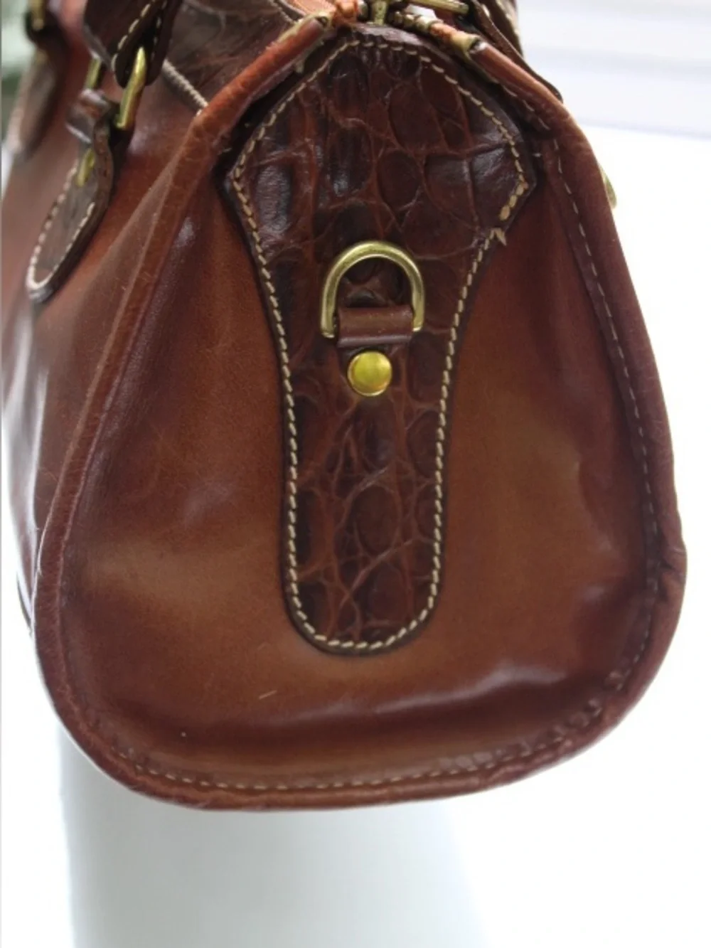 Vintage Brahmin small satchel bag